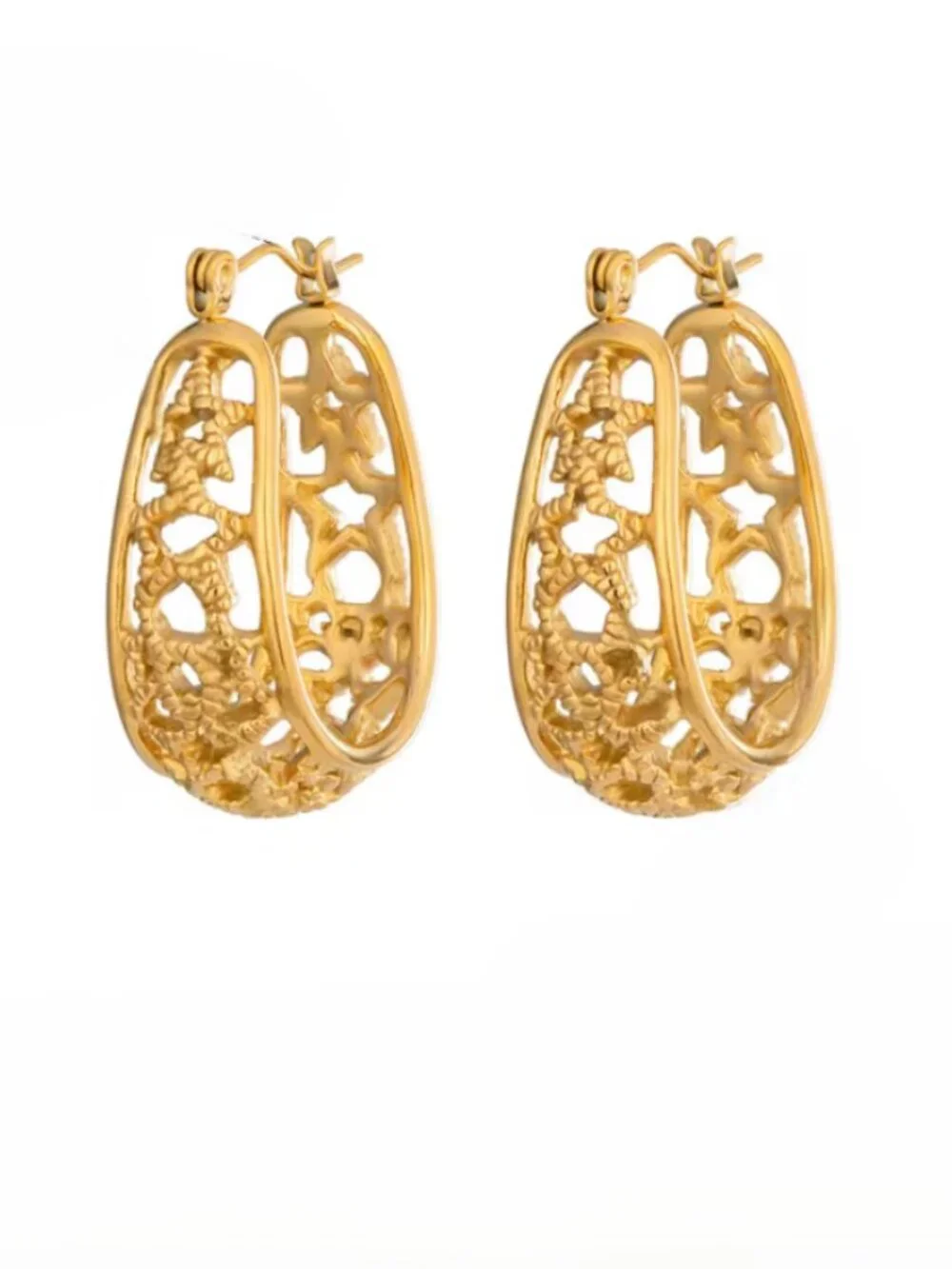 14K Gold Womens Small Etched Hoop Earrings Ladies New 14 K Silver Hoops Jewelry